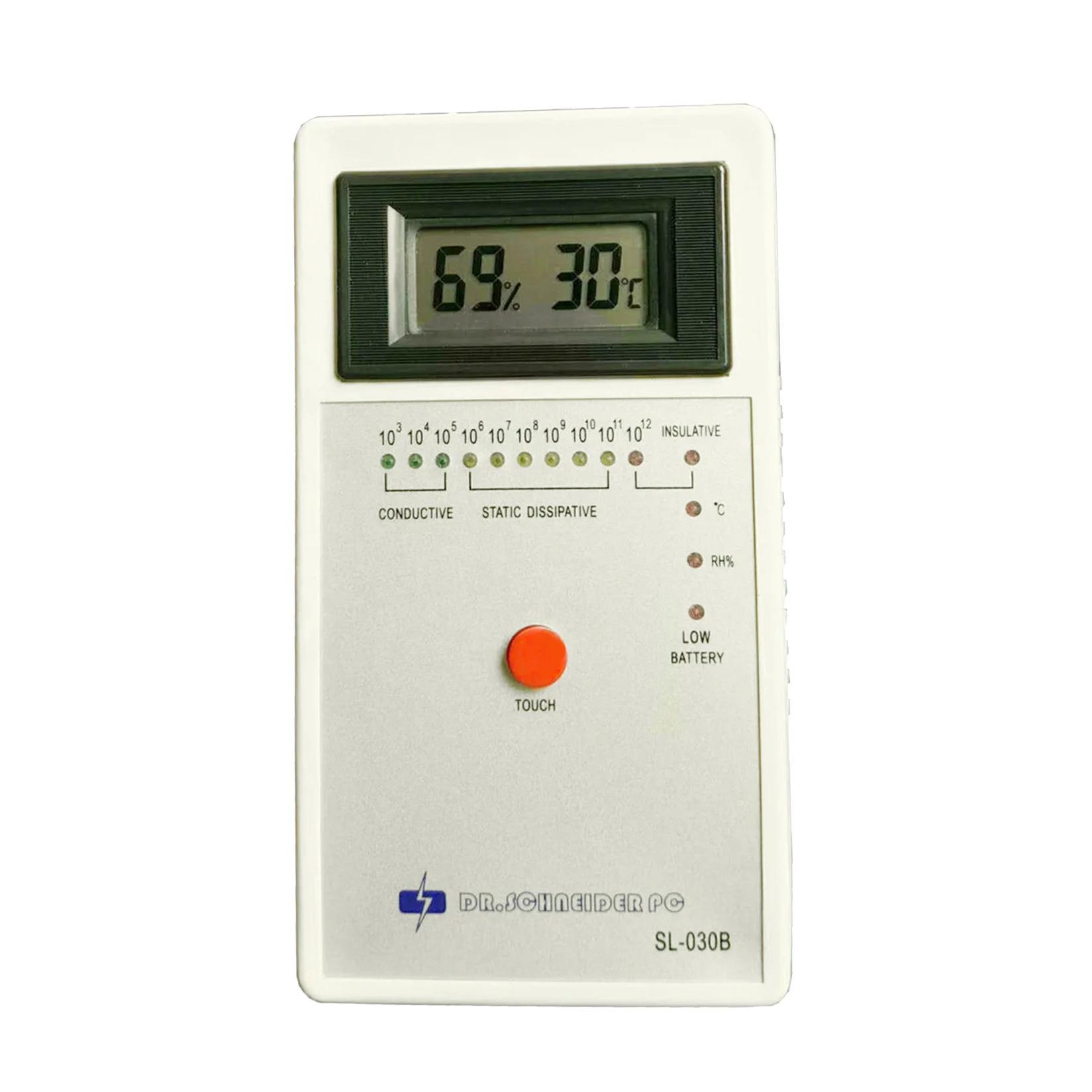 Tester elettrostatico SL-030B di resistenza superficiale del peso antistatico dell'esposizione di LED ESD