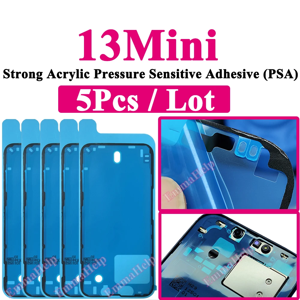 5pc Waterproof Frame Adhesive for iPhone 17 16 15 Pro Max Display Sealing Sticker High-Bond Acrylic PSA Repair Parts image 3