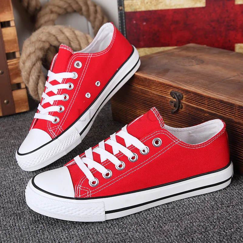 2024 New Classic Canvas Shoes Women\'s Flat Shoes Lace Up Casual Shoes 12 Color Outdoor Fashion Sports Shoes Mainland China