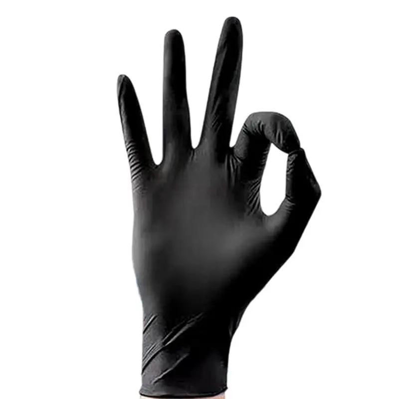 

Перчатки нитриловые BHTS-Black, 100 штук, утолщенные, пищевые, для кухни, уборки, фабрик и пищевой промышленности