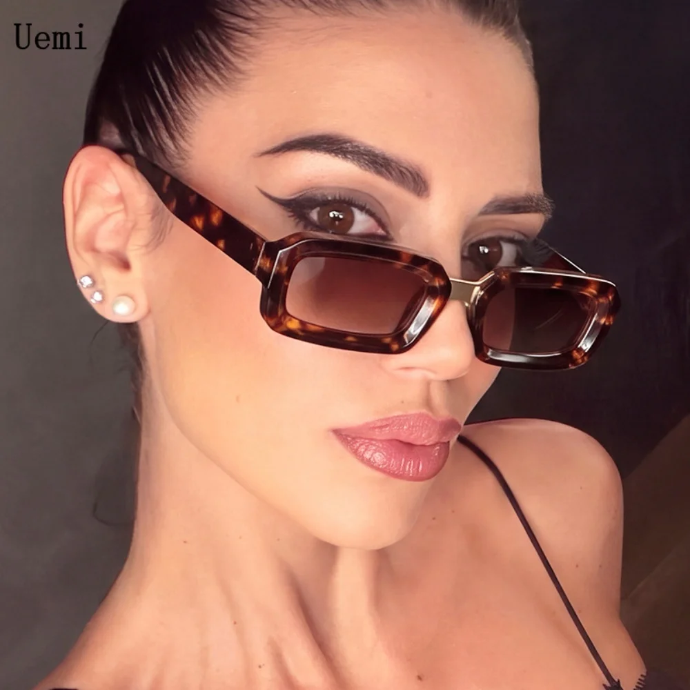 Fashion Rectangle Candy Color Sunglasses Women Shades UV400