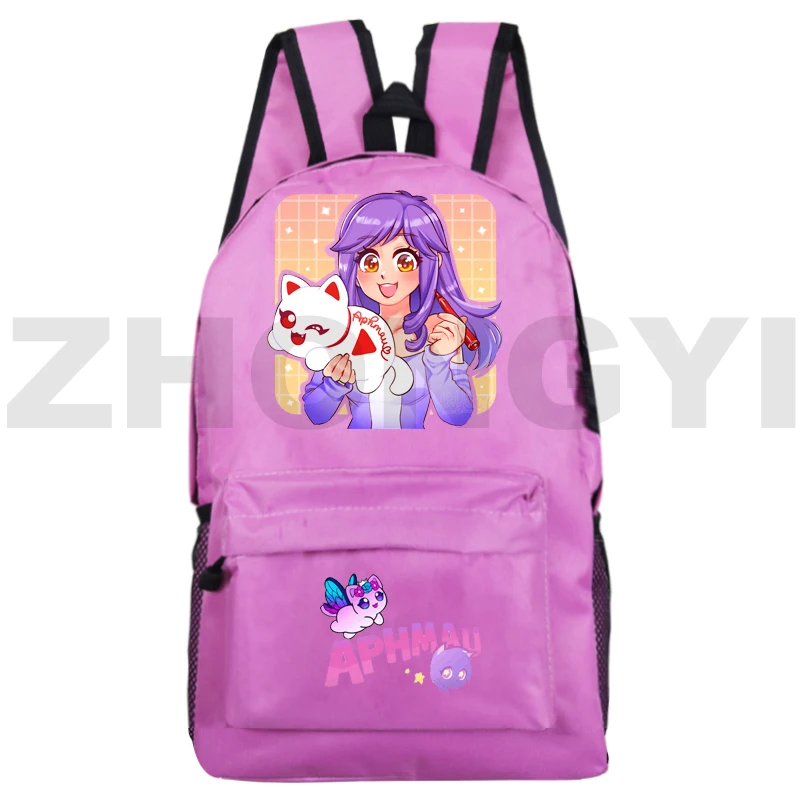 Anime Aphmau Backpack Men As A Cat Back Pack Travel Knapsack School Bags For Teenage Girls Bookbag Harajuku Cartoon Rucksack