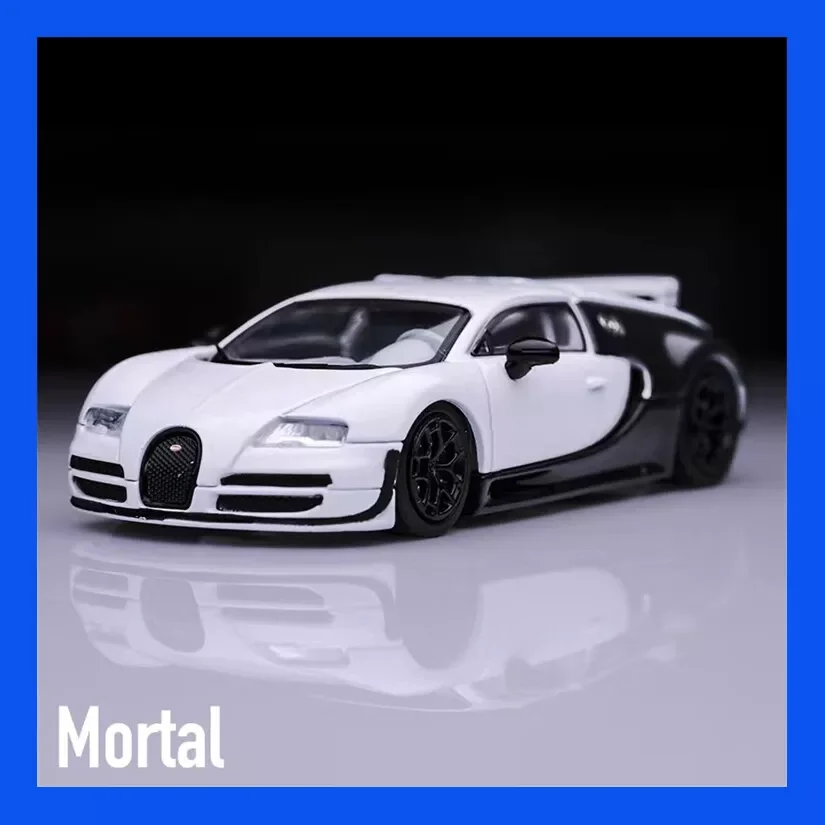 Mortal 1/64 VEYRON WHITE + ENGINE Model Diecast Metal Car Collection Limited Edition Hobby Toys