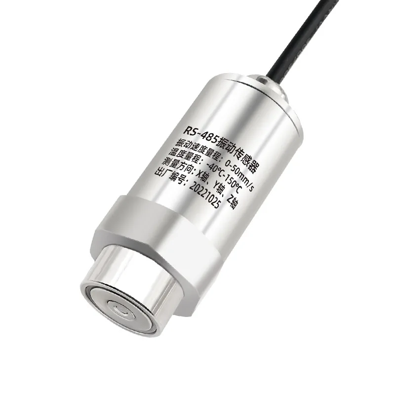 Three axis vibration sensor single axis temperature RS485/LoRa transmitter high precision motor frequency monitoring