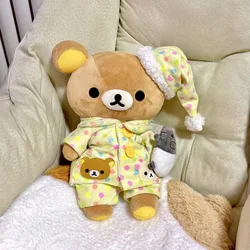 35cm Rilakkuma Plush Pajamas Bear Dolls Cute Stuffed Pillow for Friends Girls Accessories Children Birthday Christmas Gifts Toys