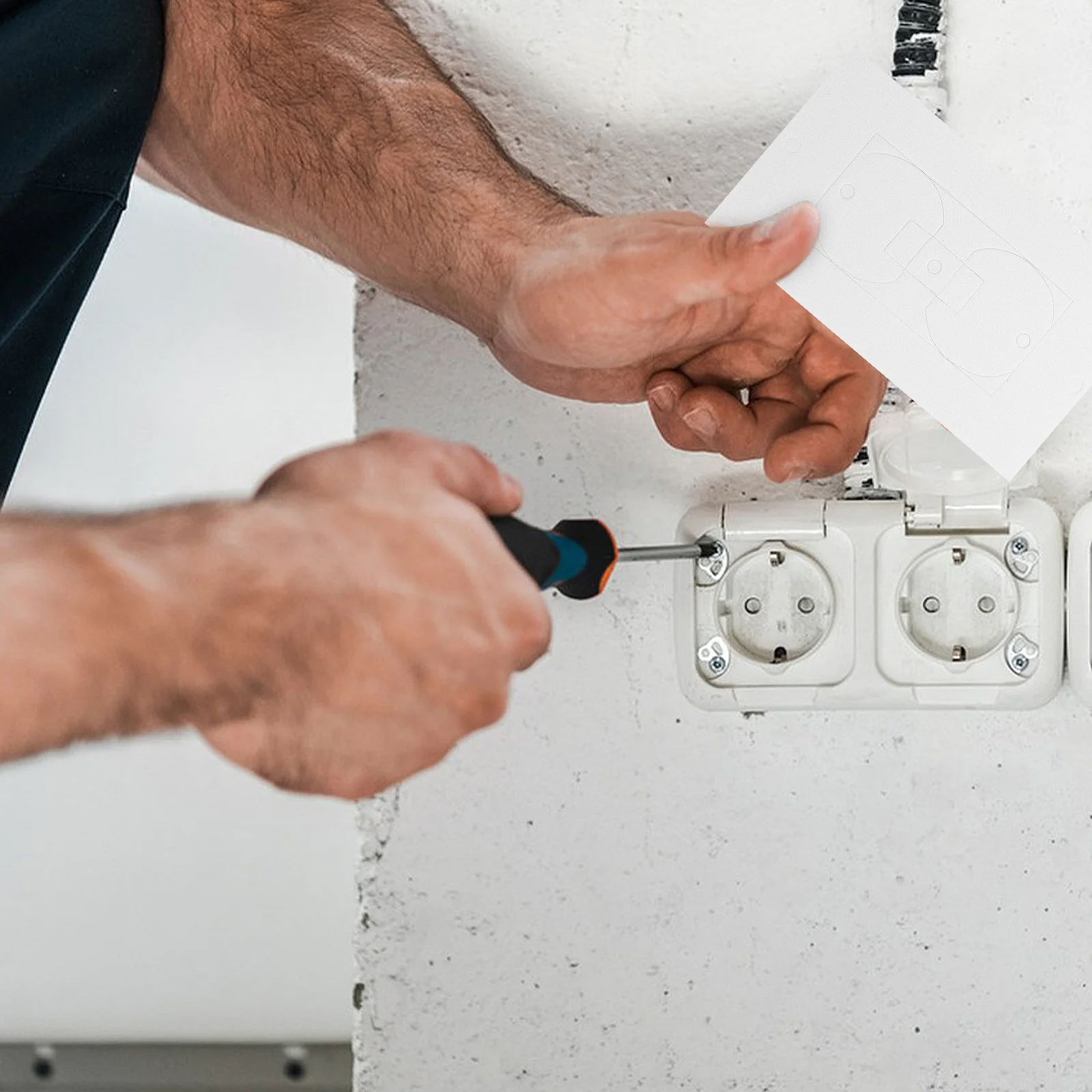 50 قطعة منصات العزل المخرج غطاء المقبس لوحة الحائط عازل حشية السلامة الكهربائية لمصابيح ويندوز هيكل البناء #6