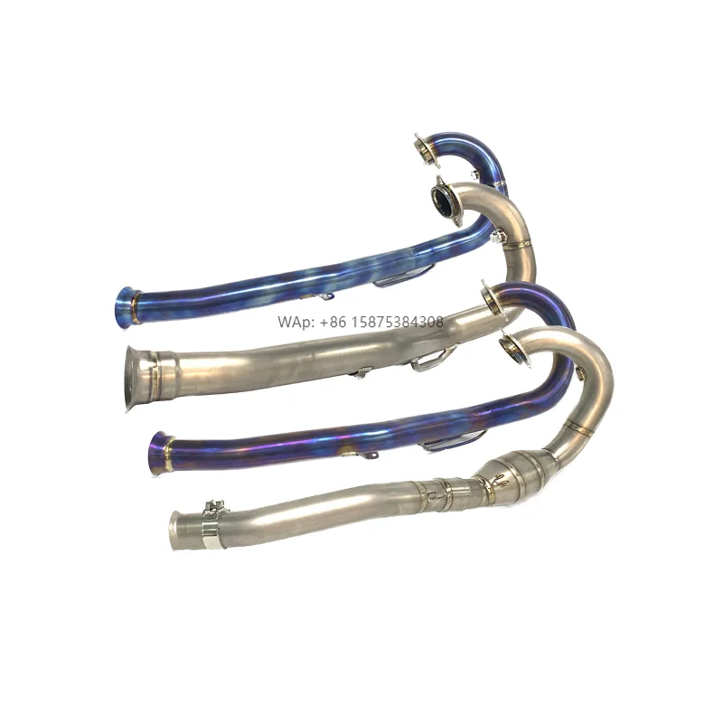 For 690SMCR/Enduro R Modified Titanium Alloy Front Section New HUS 701SM/Enduro Exhaust System Boxed Motorcycle Exhaust Syst