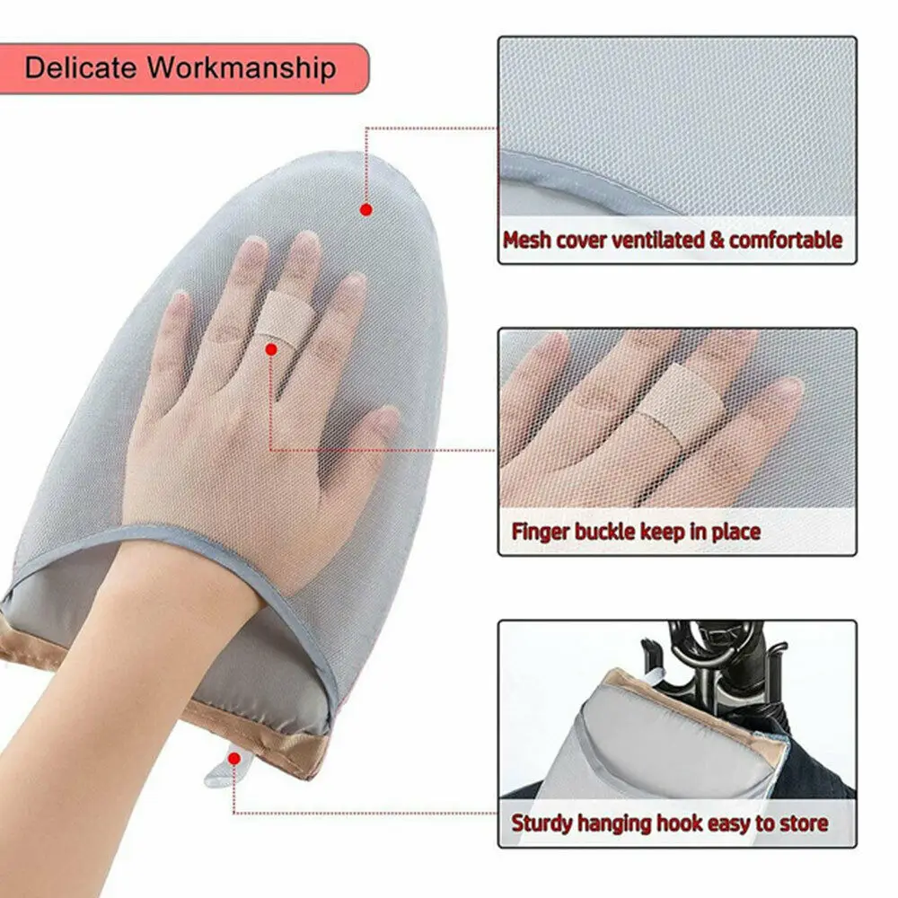 Handheld Ironing Pad Mini Glove Heat Resistant Glove For Clothes Fabric Steamer Supplies 2020 New Sleeve Ironing Board Holder