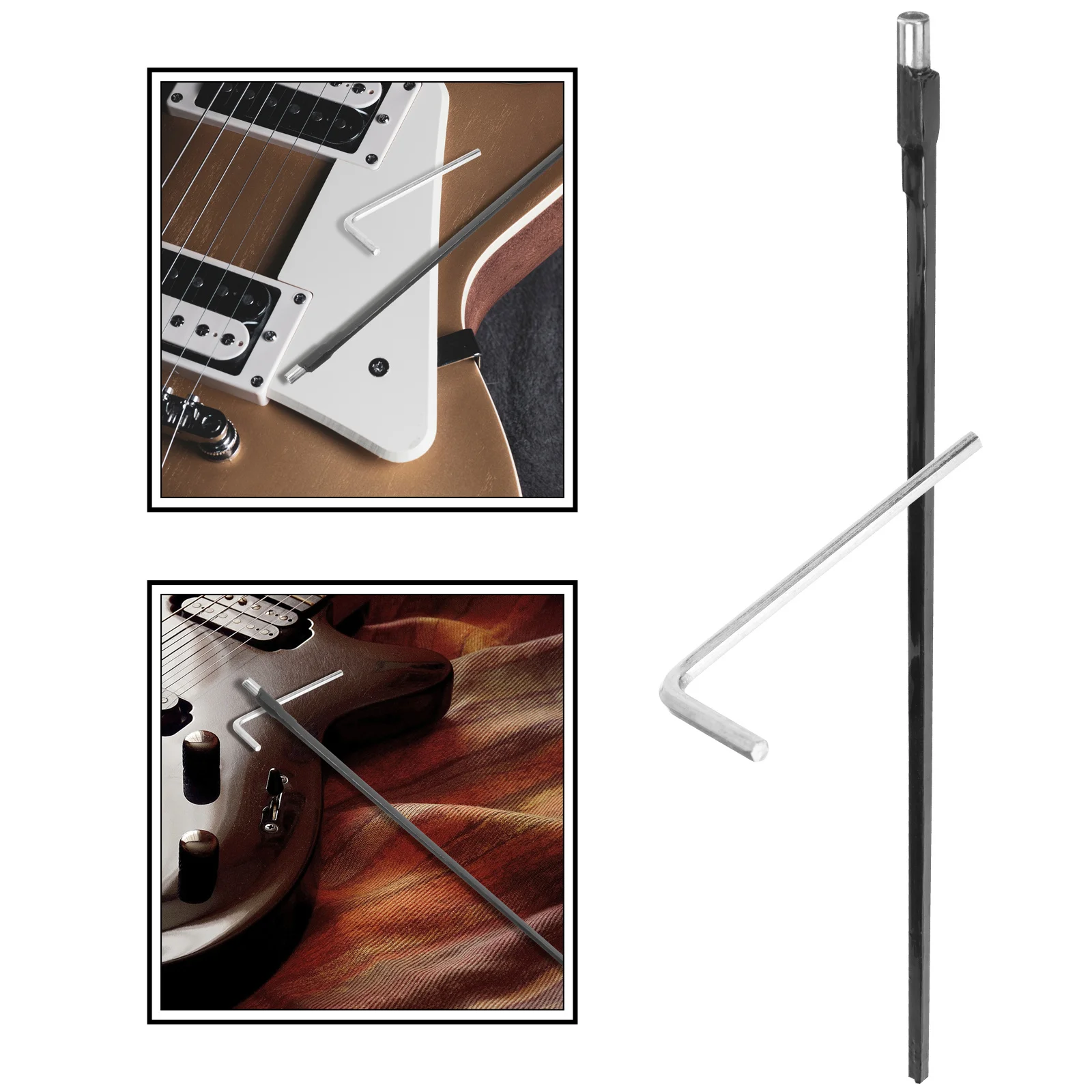 

Guitar Adjustment Lever Maintenance Truss Wrench Straight Electric Rod with Crank