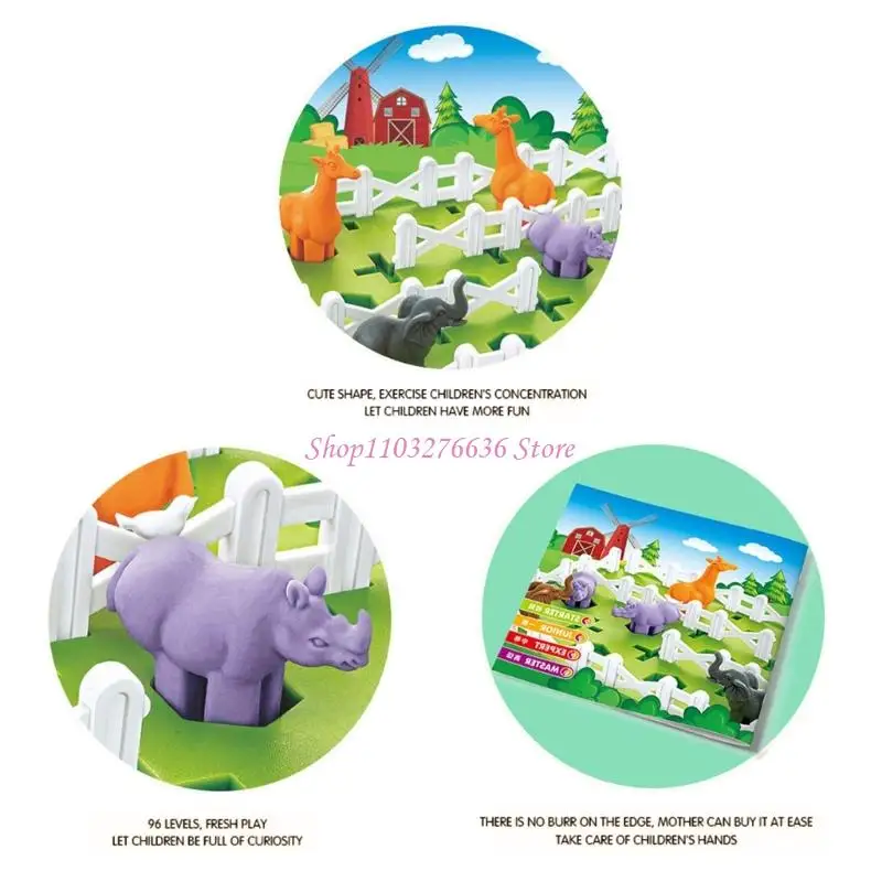 

R6FD Creative Puzzle Boards Game for Children Strategy Space Thinking Skill Farm Toy