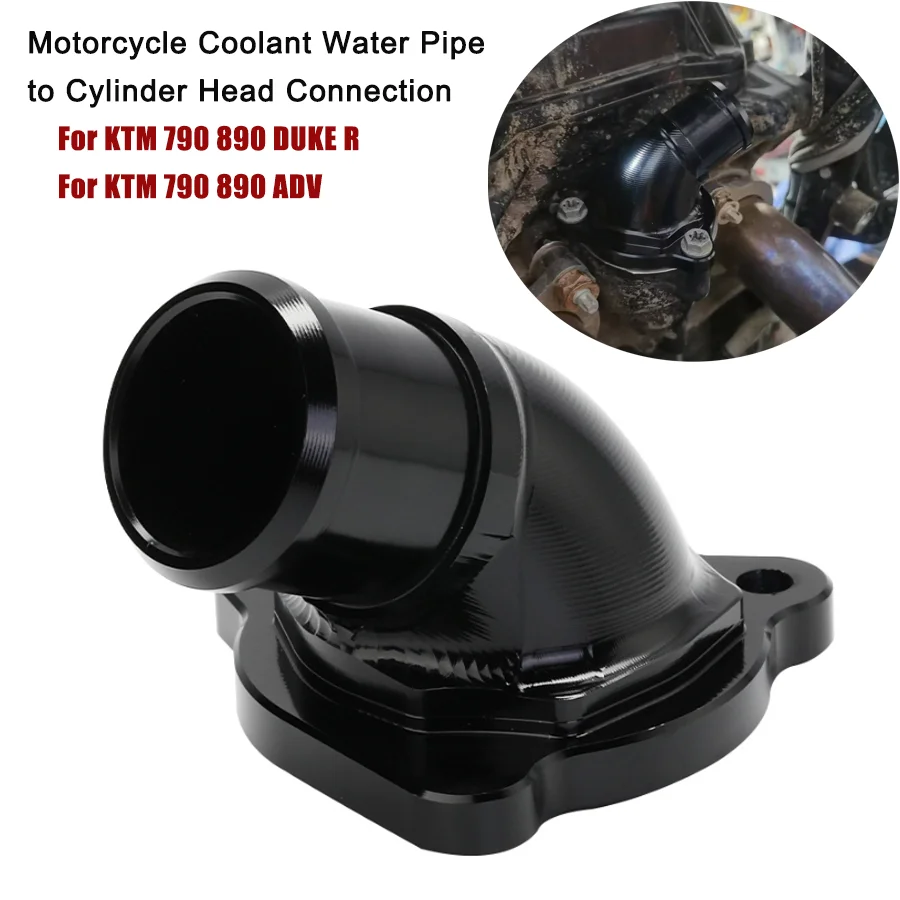 

Motorcycle Oil Cooler to Cylinder Head Coolant Water Pipe Connection For KTM 790 890 ADV DUKE 790 890 R RC 8C SMT Accessories