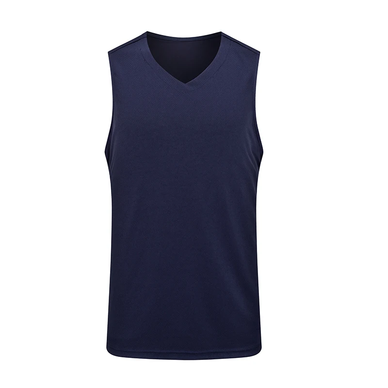 V-neck Sleeveless Basketball Shirts Sports Gym Running Large Size Vest Quick Dry Group Purchase Tank Top Customize Logo Pattern