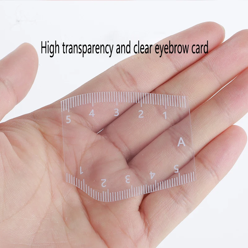 Plantilla de cejas transparente reutilizable para dar forma precisa, kit de herramientas de maquillaje de cejas