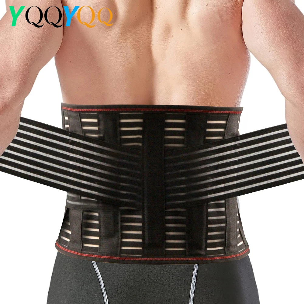 Breathable Back Brace for Relieve Lower Back Pain Women & Men - Waist Lumbar Lower Back Support Belt for Sciatica,Herniated Disc