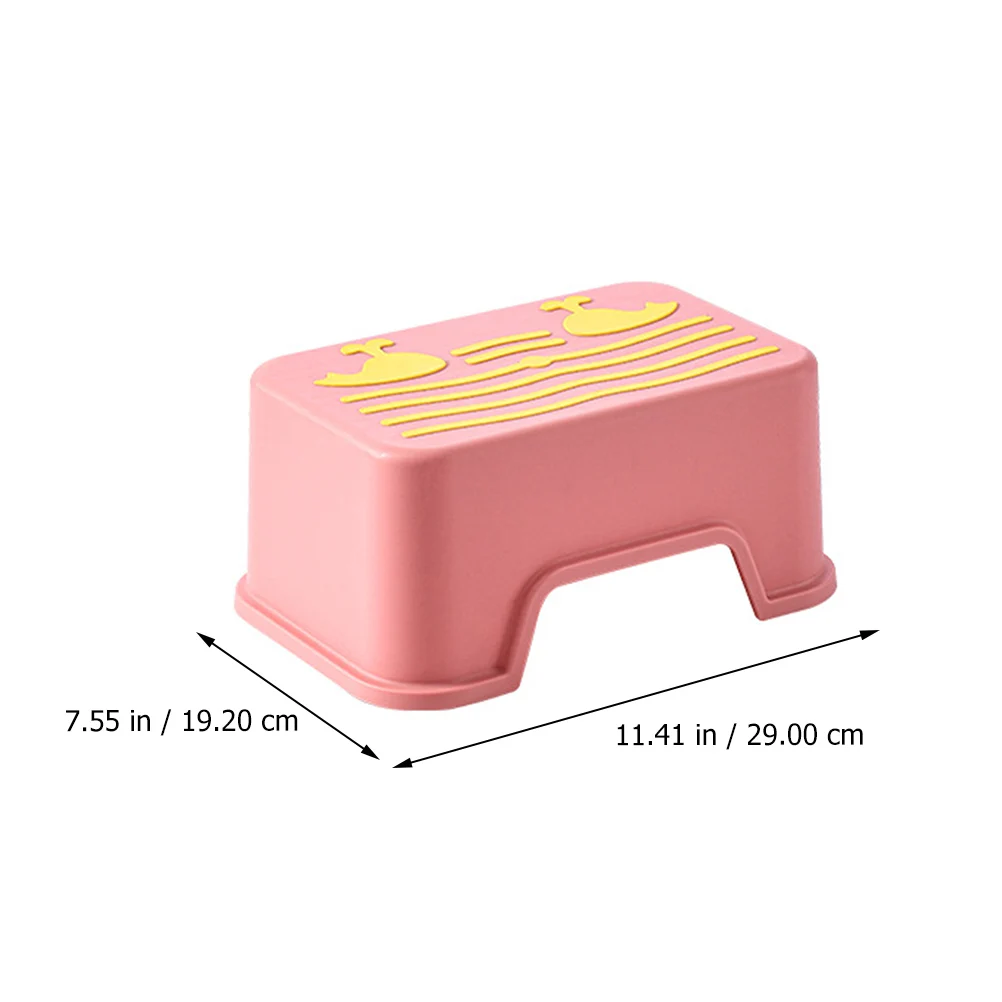 

Non-Slip Step Stool Footstool Plastic Bath Wash Ladder For Home Toilet Bathroom Use Durable Pp Material