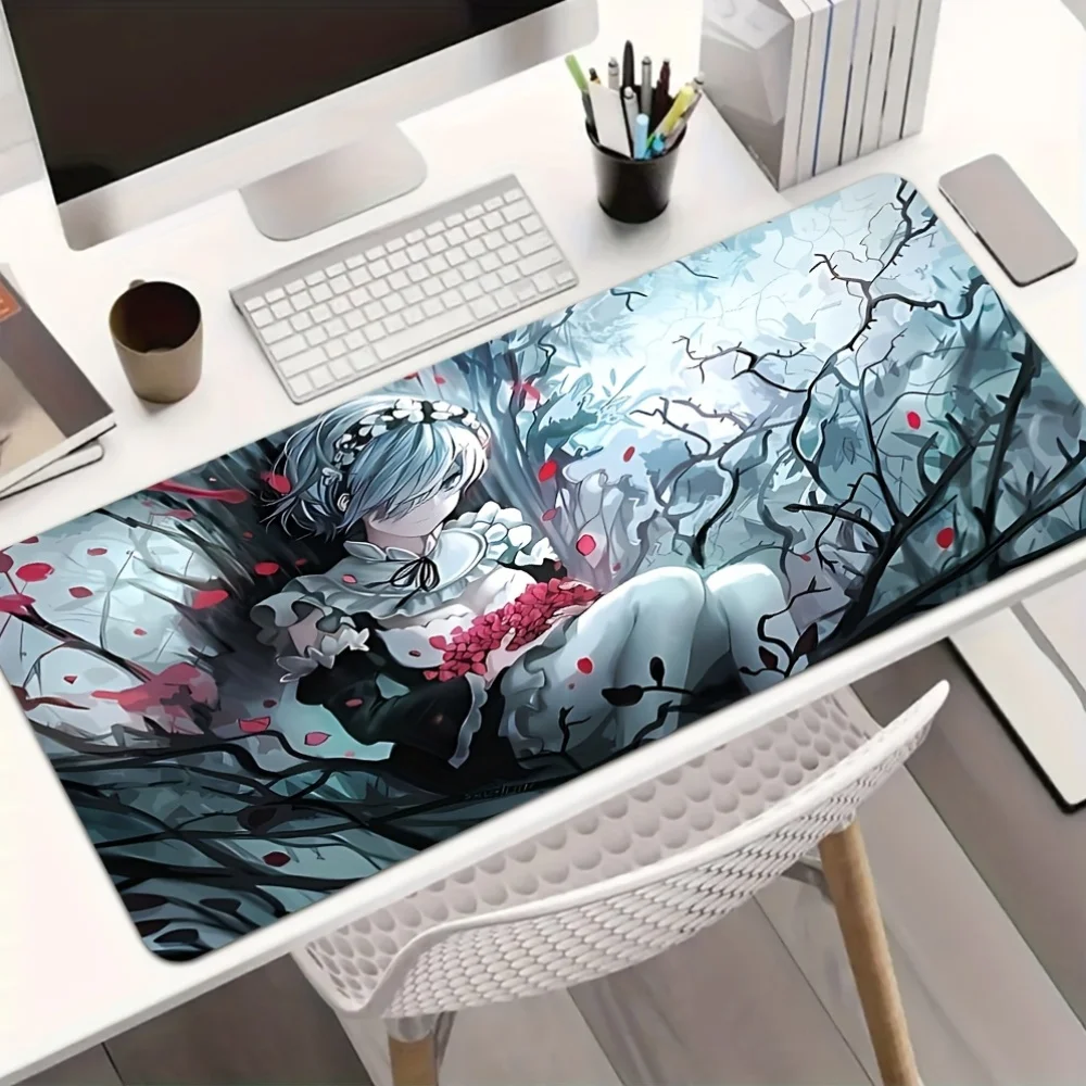 

Современный игровой коврик для мыши с мягкой тканевой поверхностью и устойчивой резиновой основой для ПК, ноутбука, клавиатуры, офисного стола, защита для рабочего стола, размер M