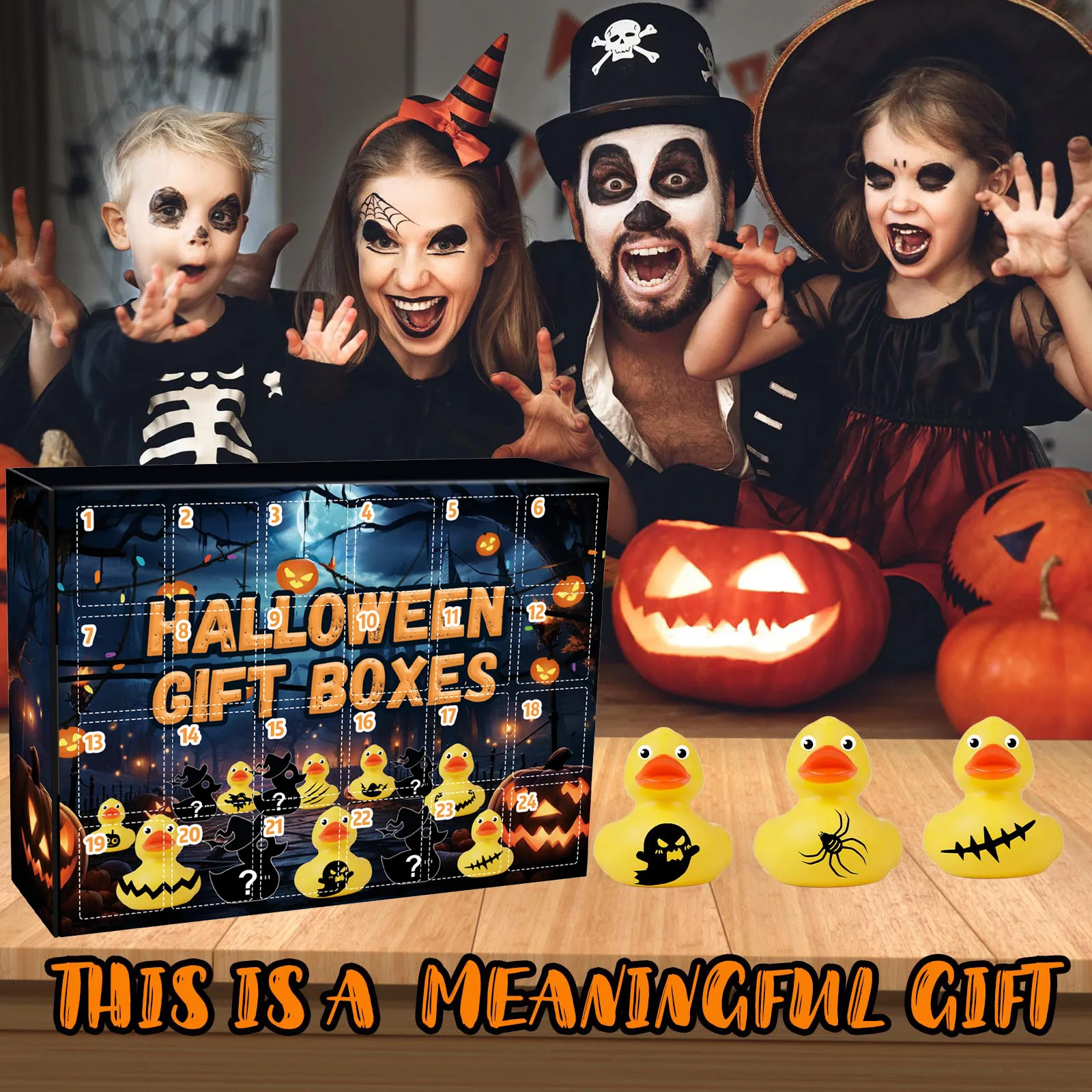 Il conto alla rovescia dell'orologio con sabbia da 10 minuti è qui. Scatola calendario Regalo notturno di Halloween Decorazione festival Spazzolatura sensoriale per bambini Hot