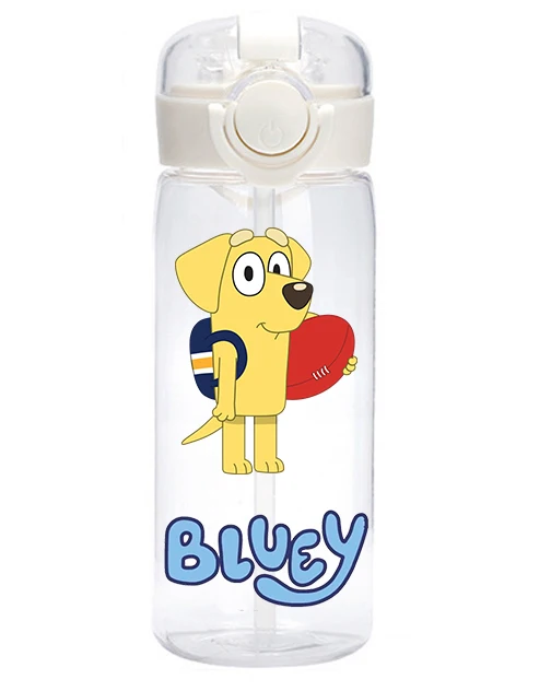 400 Cartoon Animation Bluey Portable Flip-top Water Cup Drinking Bottle Children Gift Bluey Christine Heeler Bingo Heeler