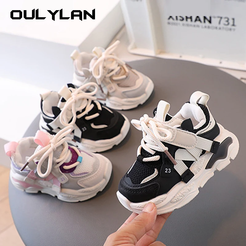 

2024 New Pink Sport Kids Sneakers Boys Casual Shoes For Children Sneakers Girls Shoes Anti-slippery tenis Mesh