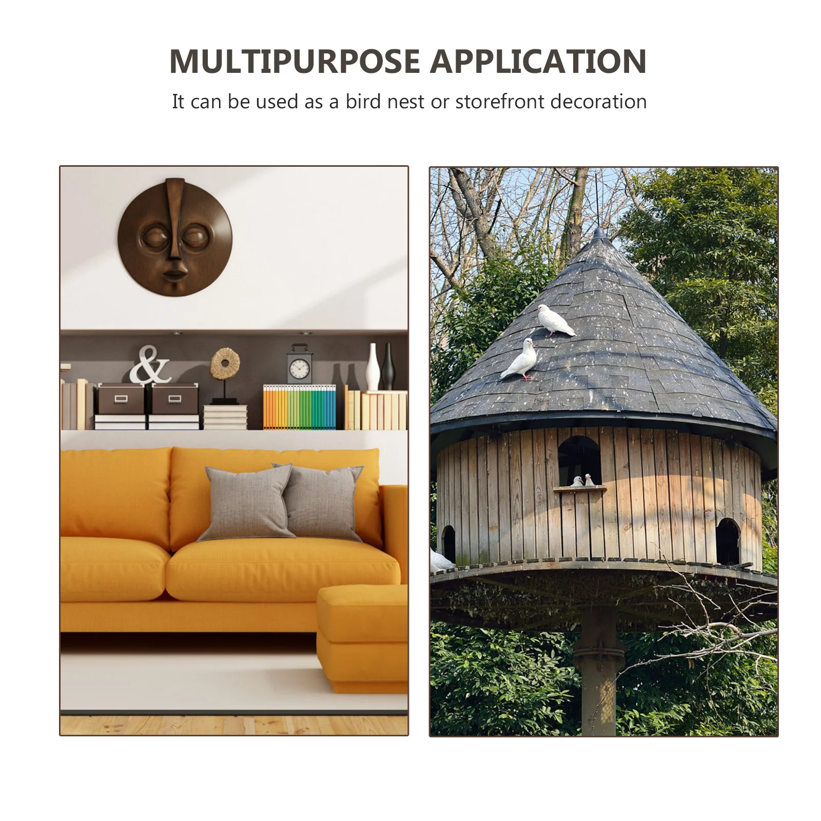 

Wooden House Outdoor Bird Nest For Garden Decoration Bird Feeding House Exquisite Smooth Surface No Burr Pet Accessories