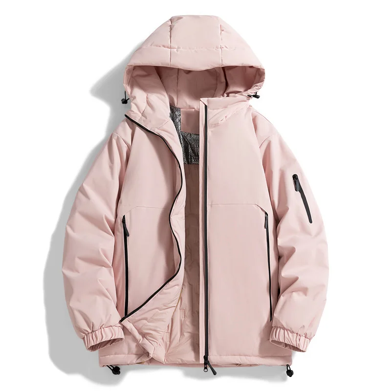 Men's Winter Graphene Cotton Jacket Windproof Waterproof Thick Warm Hooded for Outdoor Mountain Climbing And Hiking