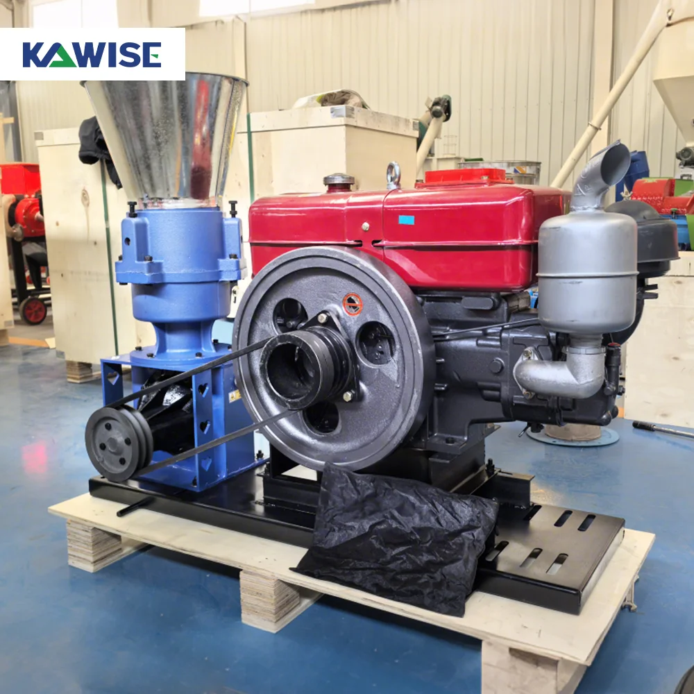 AIROW Large Feed Pellet Machine Diesel for Large Scale Animal Feed Processing for Cattle Sheep Horse and Cow Feed