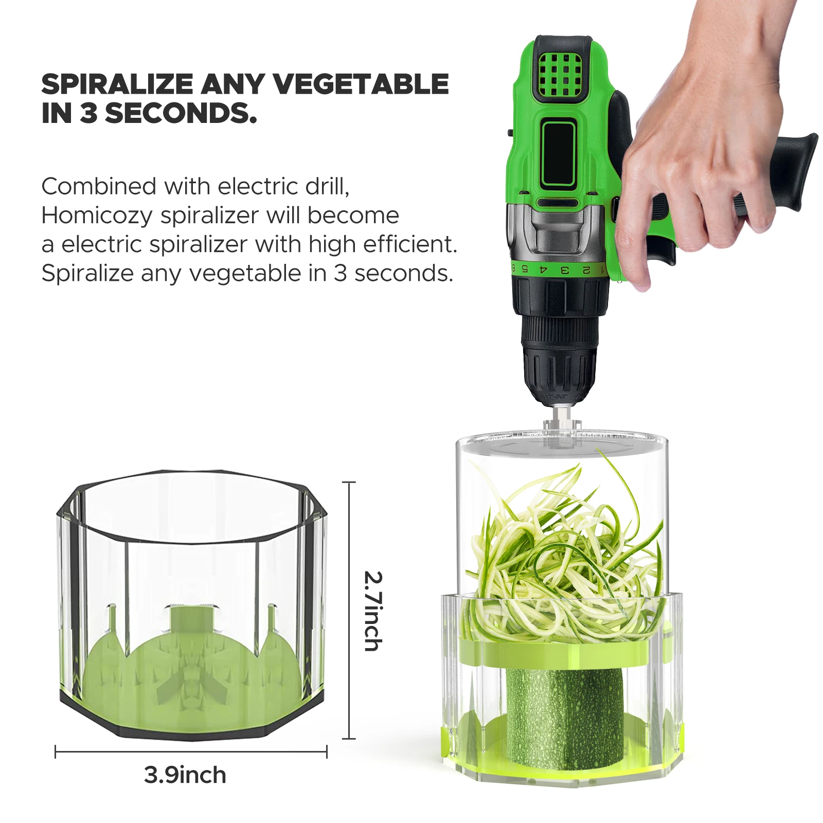 Electric Drill Vegetable Cutter Safe Kitchen Slice Multifunctional Vegetable Chopper Food Rotary Cutter  Kitchen Accessories