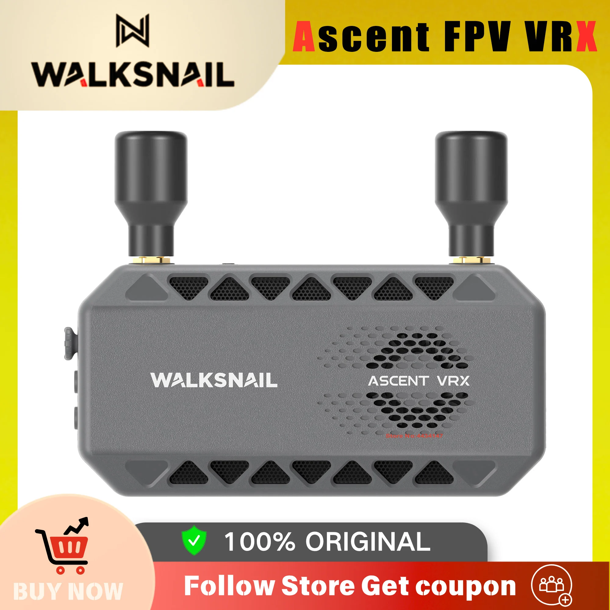 CADDXFPV Walksnail Ascent FPV VRX Receiver Supports All FPV Goggles And Displays With HDMI Input