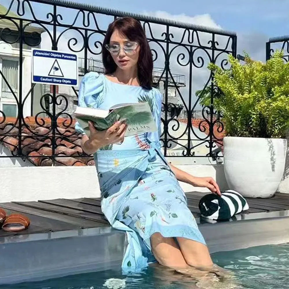 Traje de baño vintage manga larga mujer protección solar pesca - imagen 3