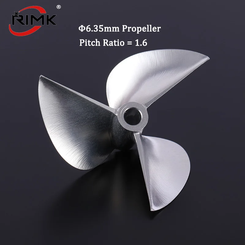 Rc Boat CNC 3 Blades Propeller Aluminum Alloy Props OD73mm For 6.35mm Prop Shaft RC Boat Screw