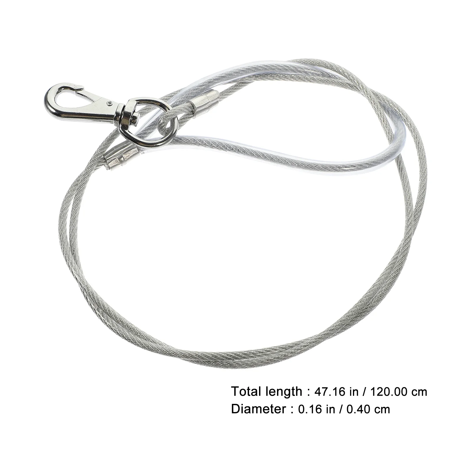 

Chew Proof Dog Chain Anti-Bite Pet Leash Wear-Resistant Steel Wire Traction Rope For Small Dogs Outdoor Safety Walking