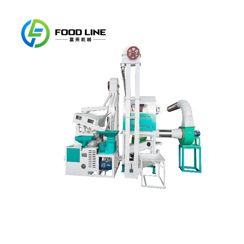 Complete Set Combined Rice Mill Machine Automatic Paddy To White Rice Production Line For Commercial Small Rice Processing