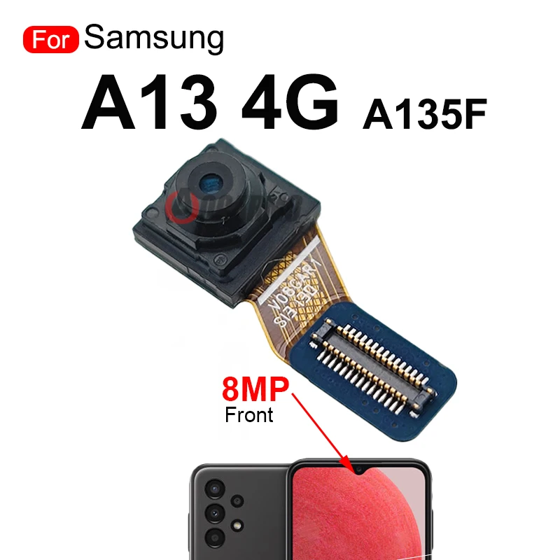 For Samsung Galaxy A13 4G SM-A135F A135 Front Facing Selfie + Back Ultra Wide Depth Macro Rear Main Camera Flex Cable