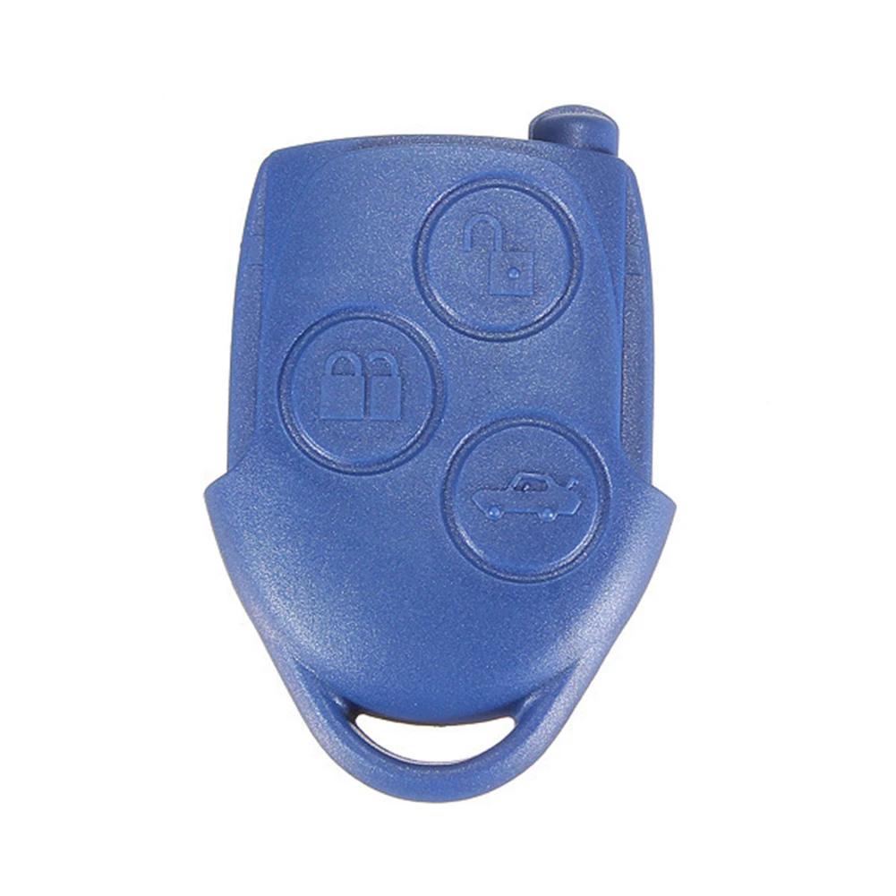 Custodia per portachiavi blu per Ford Transit Connect Mk7 2006-2014 custodia per portachiavi a distanza a 3 pulsanti accessori per interni auto