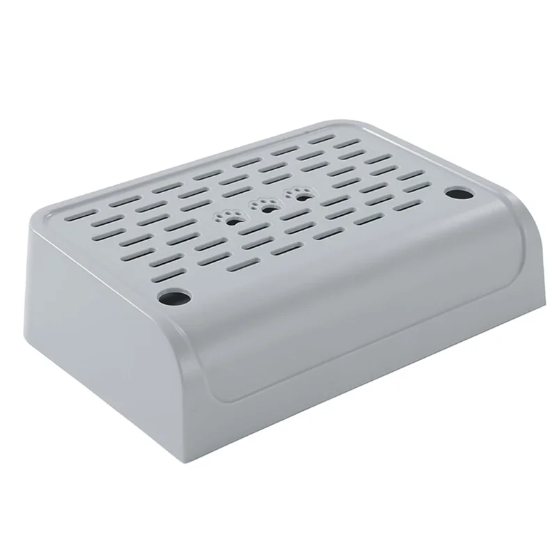 منحدر صندوق نفايات القطط من PORK مع وظيفة الفلتر، صندوق فضلات القطط ذاتي التنظيف مزدوج الطبقات مع مساحة تخزين