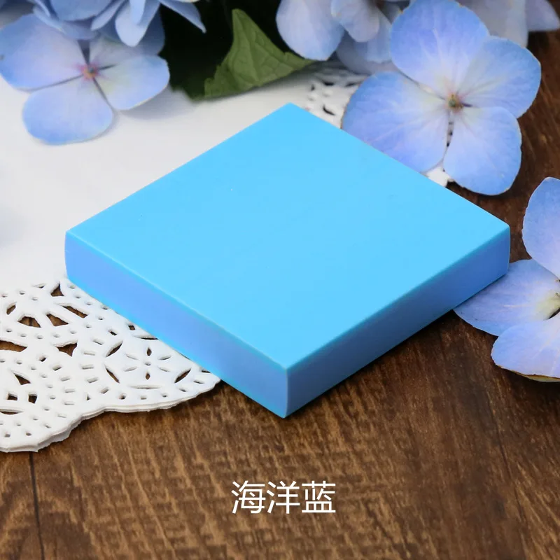 Color Cute Thickened Square Rubber Brick 3-layer Sandwich Environment-friendly Odor-free Carved Rubber Stamp Material 5x5x1cm