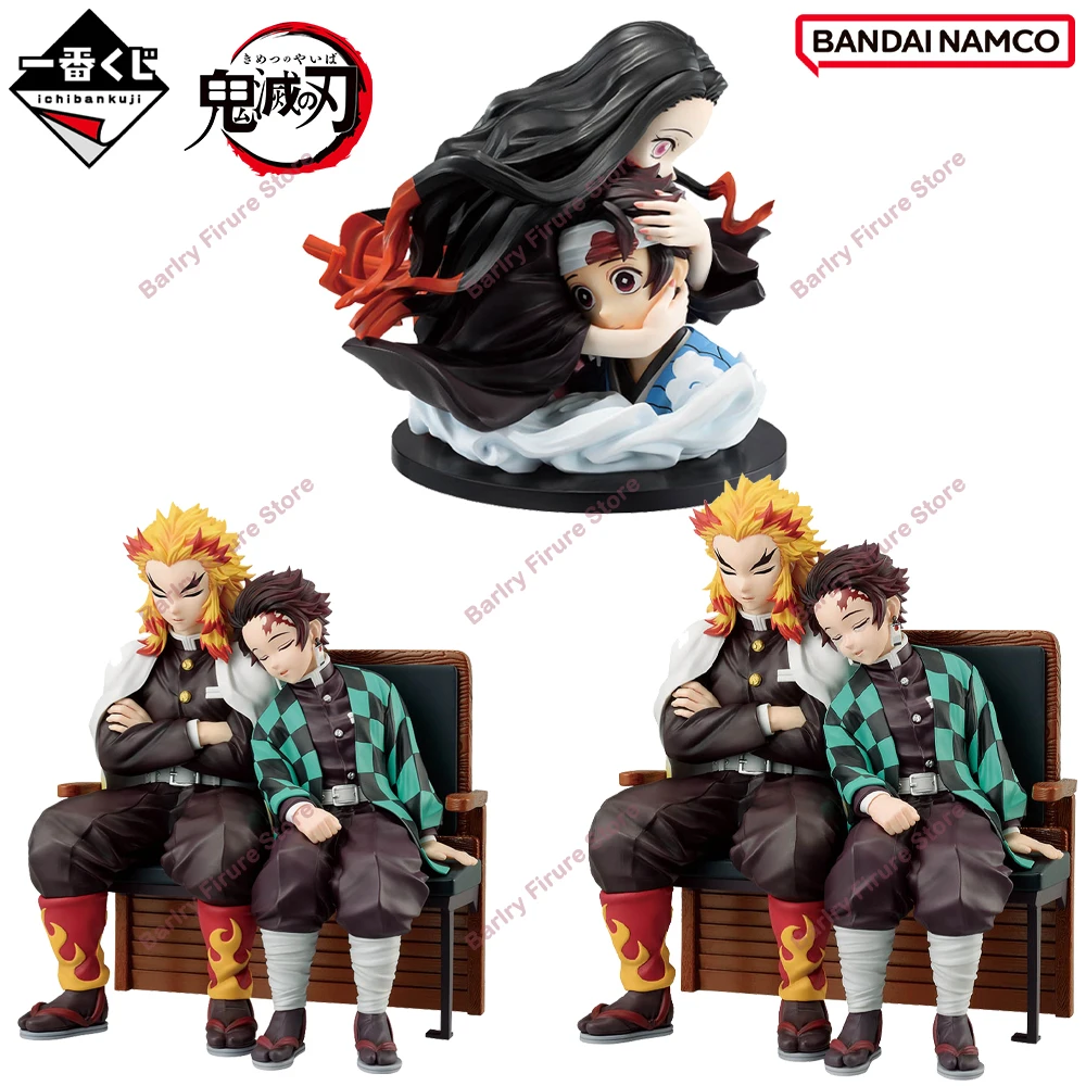 

Original In Stock BANDAI Ichiban Kuji Demon Slayer Kamado Tanjirou Nezuko Kyoujurou Anime Action Figures Model Toys Kids Gifts