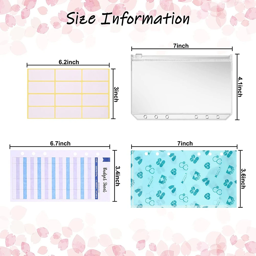 予算内のレジ封筒システム、プランナーメモ帳、マルチカラー、学校の使用と旅行のリーダー、36個