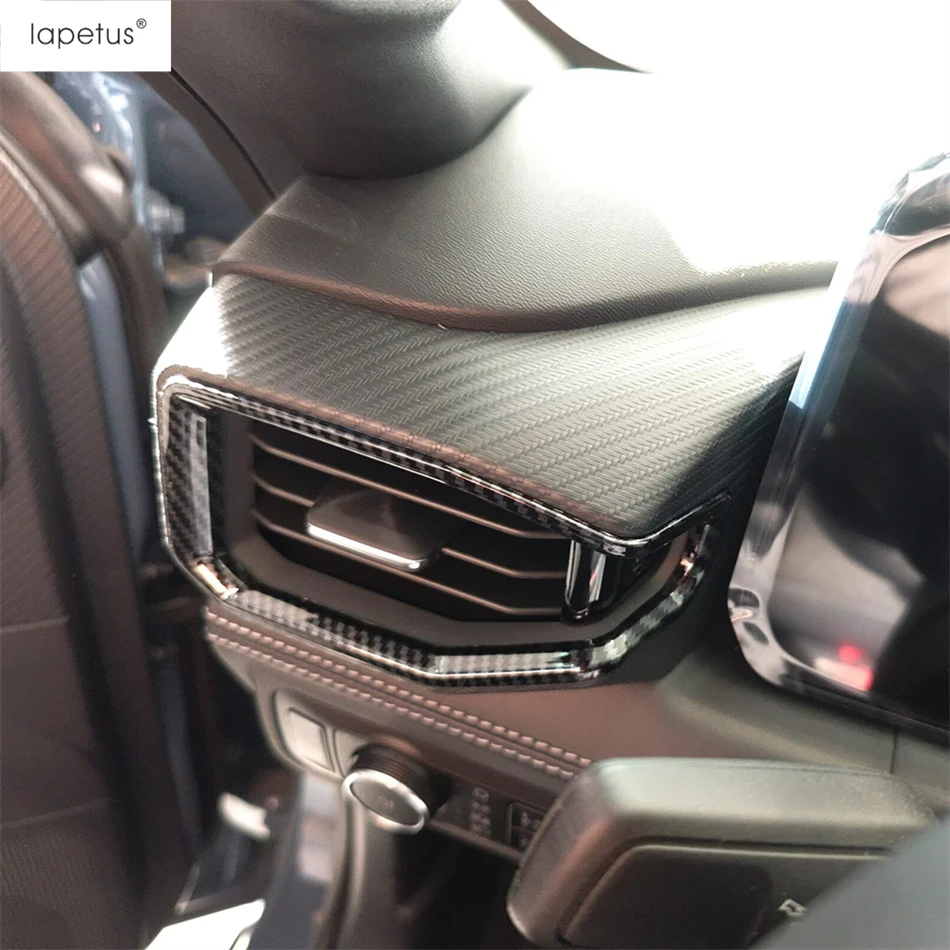 

Side AC Air Conditioning Outlet Vent Central Control Panel Cover Trim For Ford Mustang 2024 2025 Carbon Fiber Look Accessories