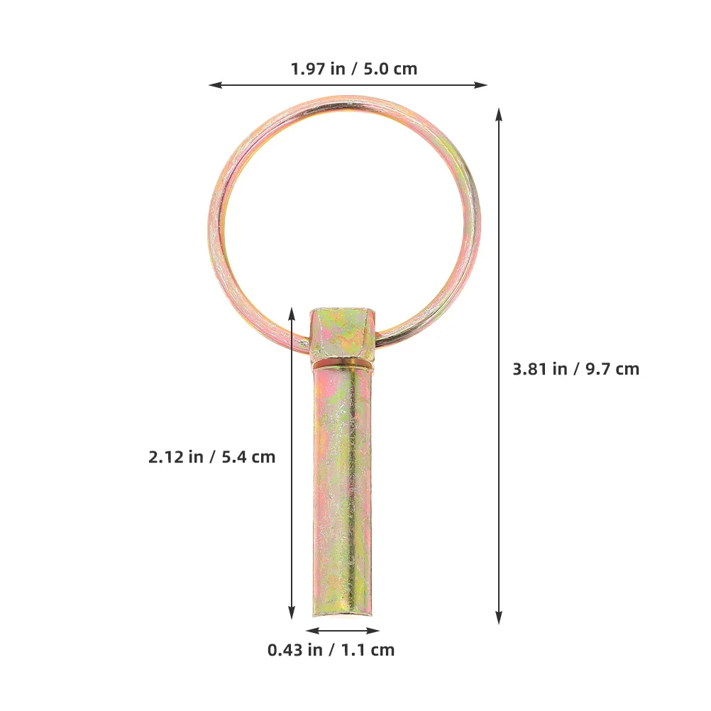 8개 잠금 핀 안전 린치 핀 헤비 듀티 트레일러 히치 보안 잠금 핀 키트 트랙터 트럭 잔디깎이 트레일러용