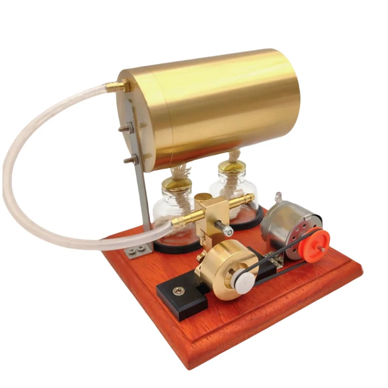 Single Cylinder Swing Steam Engine with Boiler Generator Engine Model Kit  Physics Experiment Toy