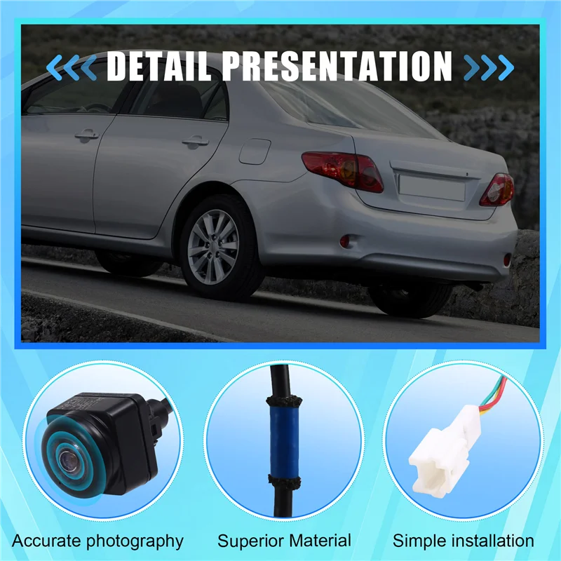 

Practical 3A720-76T0076T Rear View Camera Parking Assist Camera For Toyota Backup Camera 3A72076T0076T