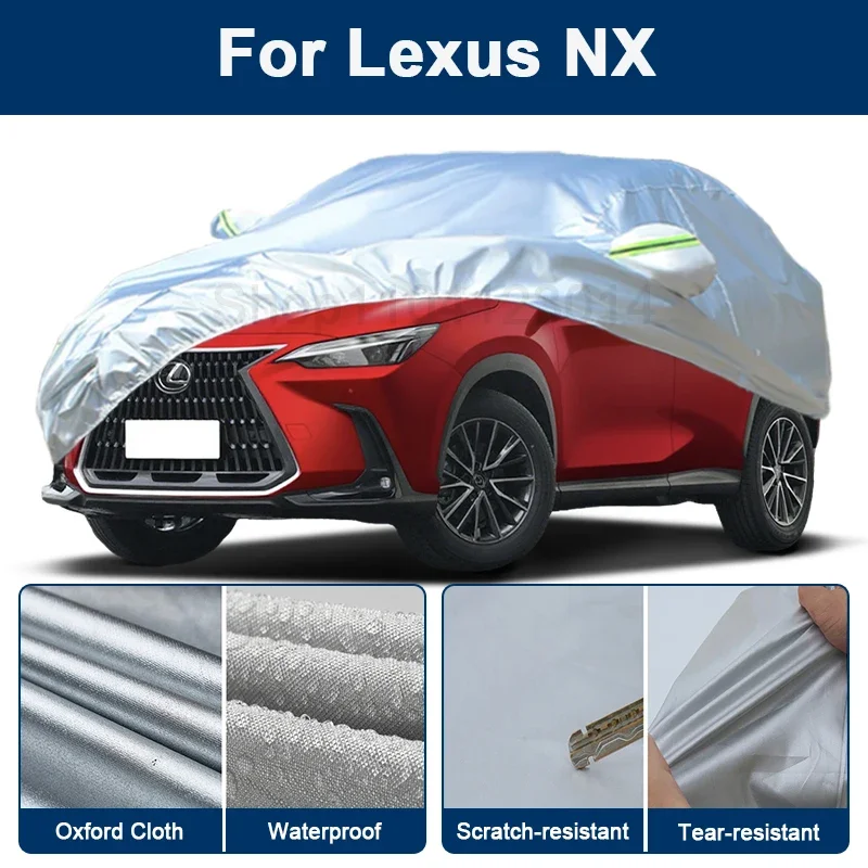 

Outdoor Full Car Cover For Lexus NX with Reflective Strips Waterproof Snowproof Dustproof UV Protection Exterior Accessories