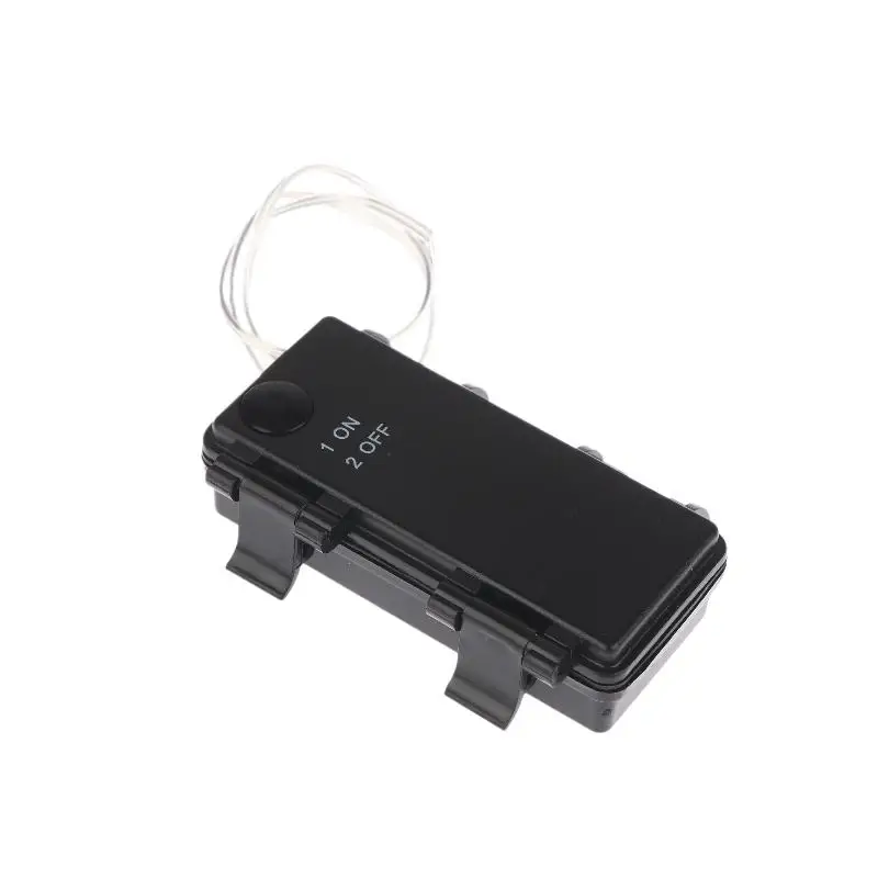 Waterproof 3V Battery Box For Light String 2 Sections AA Battery Holder 3V No.5 Dustproof Battery Cartridge With ON-OFF