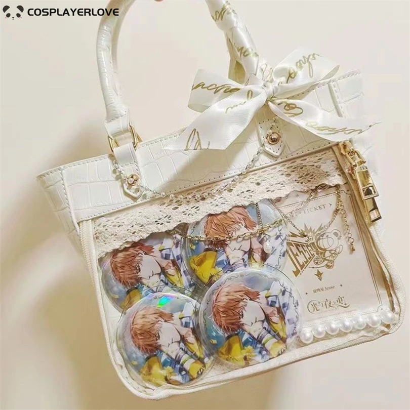 Delicacy Grace Daily Commute Cute Crossbody Bag Transparent Badge Itabag Anime Tote Bag Single-shoulder Bag Goods Display Change