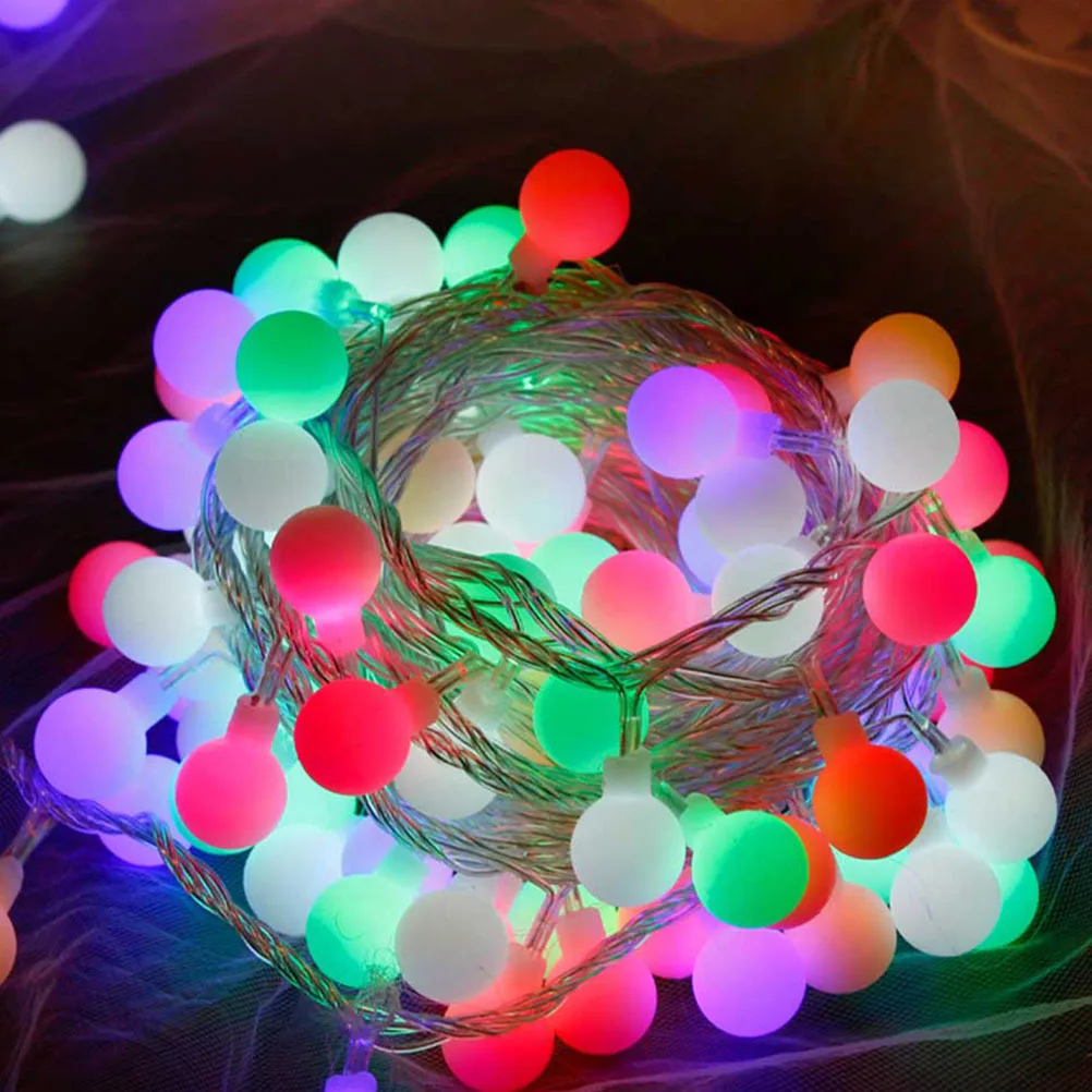 كرة مستديرة LED سلسلة ضوء البلاستيك مصباح معلق لقضاء عطلة غرفة الحفلات الديكور احتفالي ضوء قلادة رائعتين تخطيط الدعامة