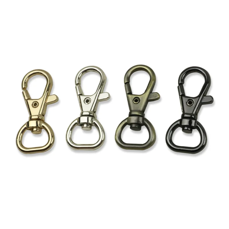 

1/2 Inch Nickel Lobster Swivel Clasps Clips with D-head inside 12mm inner wide Snap Hook 100pcs/lot