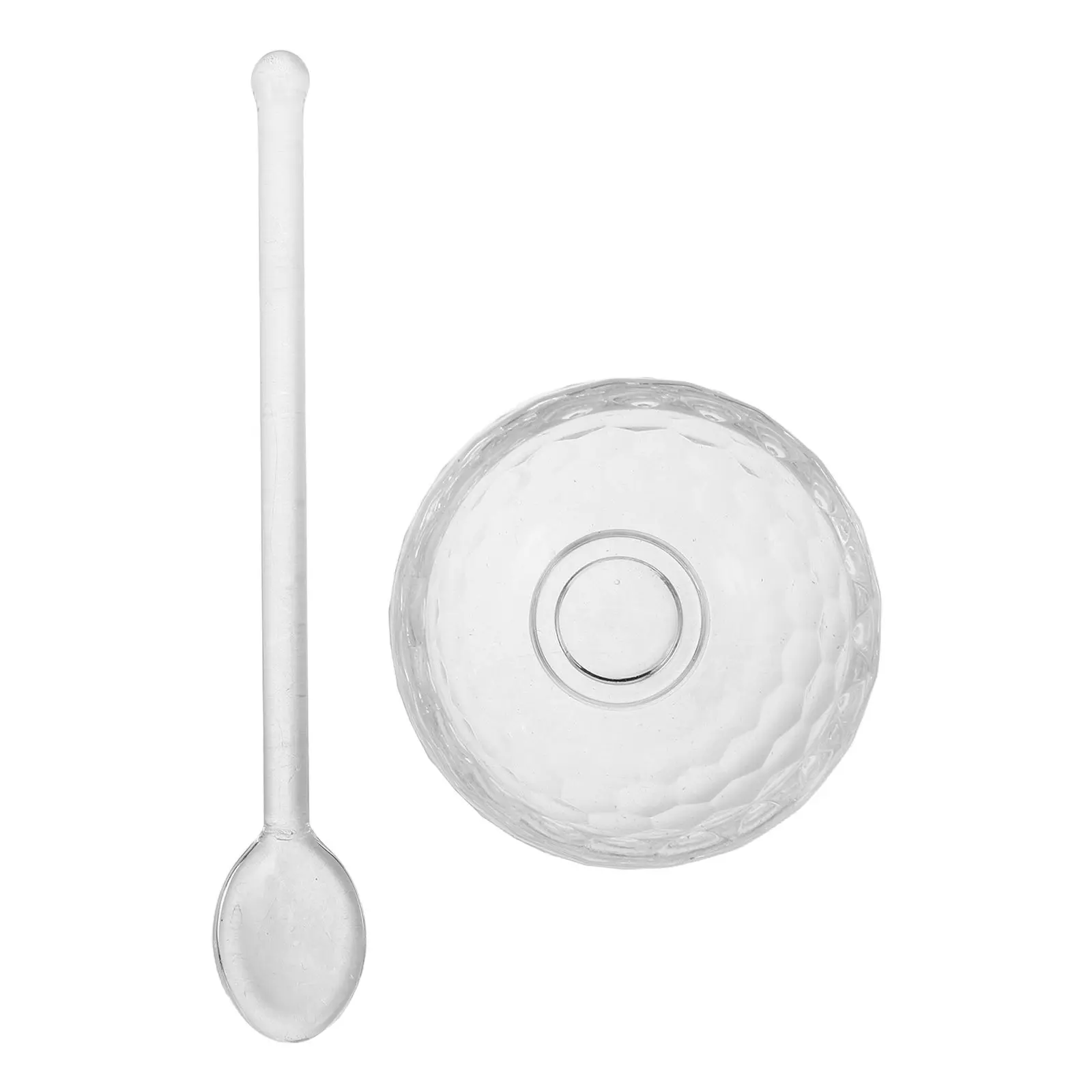 Premium Clear Glass Facial Mixing Bowl for Face Masks Essential Oils Blending Salon Spa Home Skincare Mixing Dish Beauty Bowl