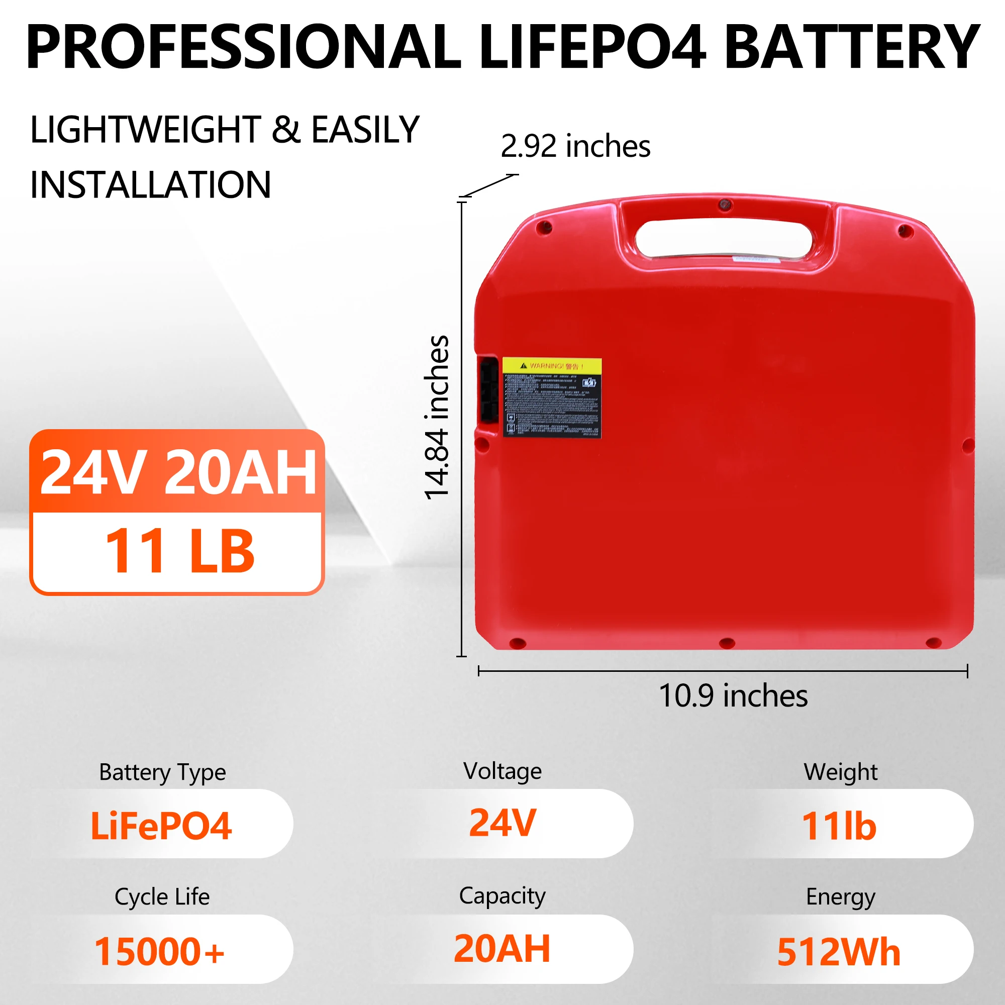 Akumulator LiFePO4 24Volt 20Ah do gniazda paletowego HELI CBD15J CBD18J CBD20