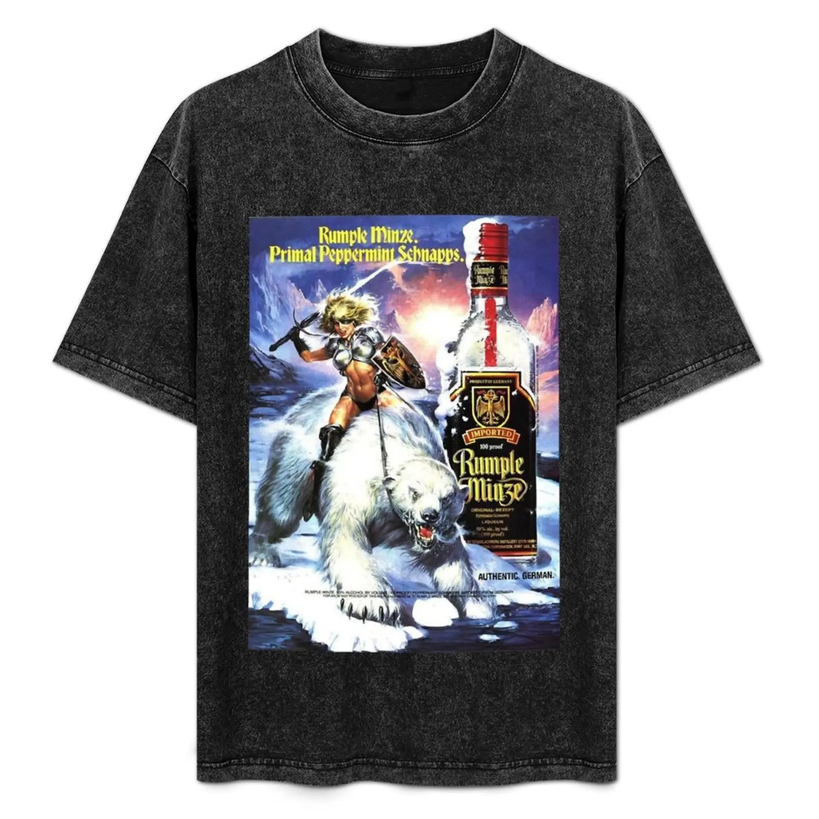 Rumple Minze Primal Peppermint T-Shirt Bequemes Basic-T-Shirt mit Rundhalsausschnitt